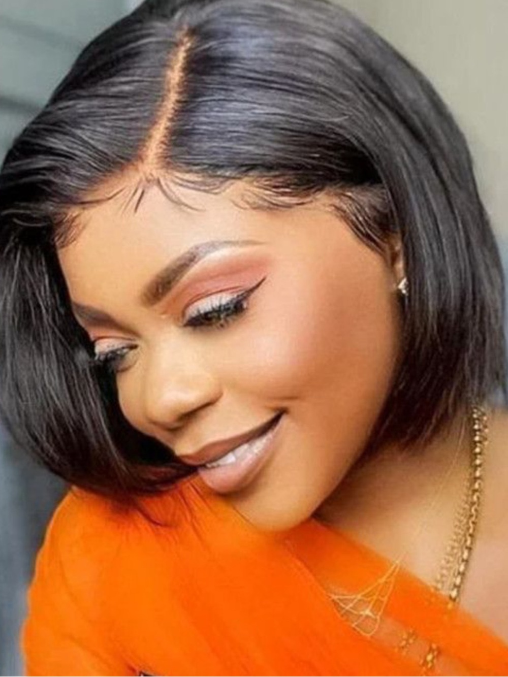 ✨ NEW WITHOUT TAGS/ LACE NOT CUT- Bryana Short Bob Wig – Human Hair by HairVivi✨
